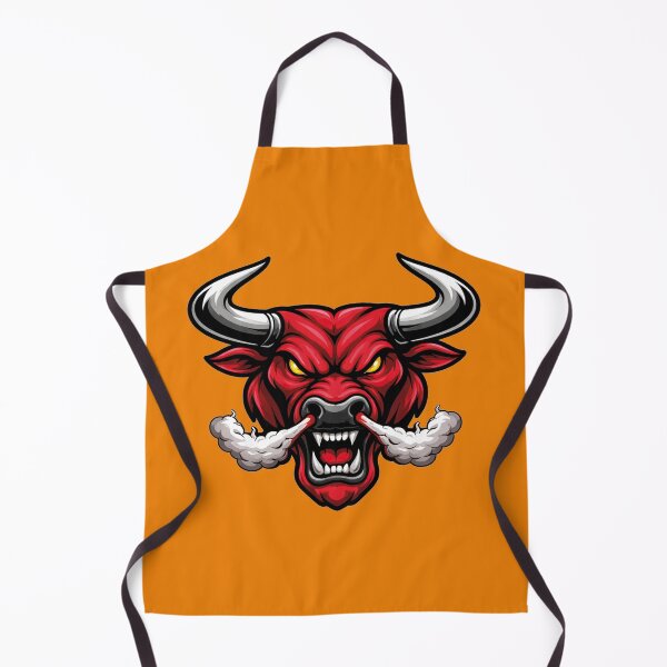 Item preview, Furious Bull Snorting Smoke – Rage Power Mascot Logo designed and sold by MerlinWear.