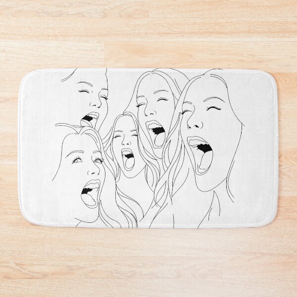 Item preview, Screamers Minimalist Line Art Women Yelling designed and sold by Shoot-The-Moon.