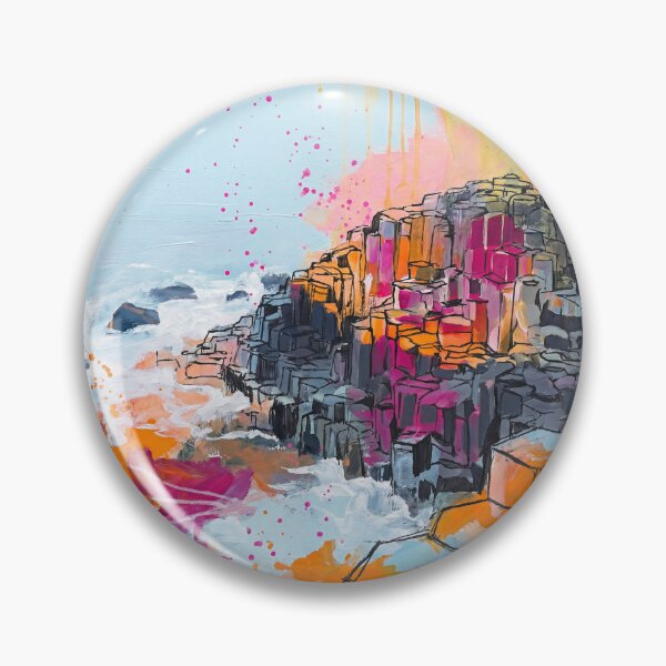 Item preview, Abstract Colourful Giant’s Causeway Painting – Northern Ireland Art Print designed and sold by Printpix.