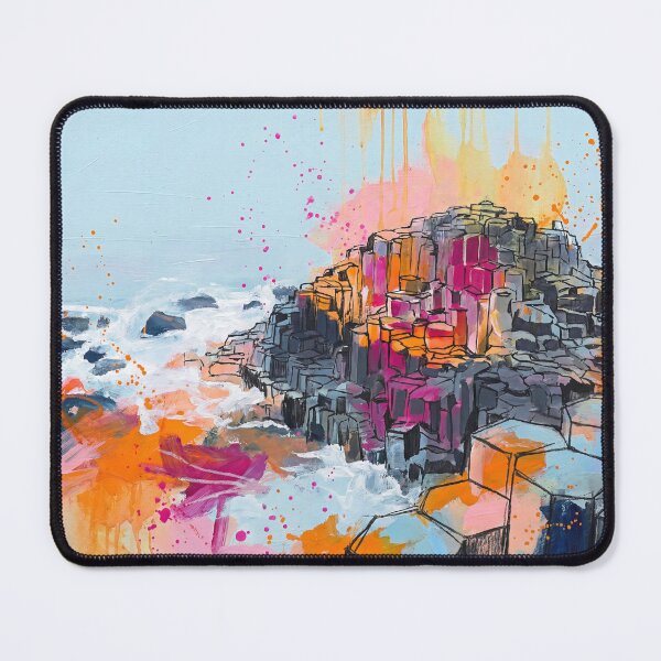 Item preview, Abstract Colourful Giant’s Causeway Painting – Northern Ireland Art Print designed and sold by Printpix.