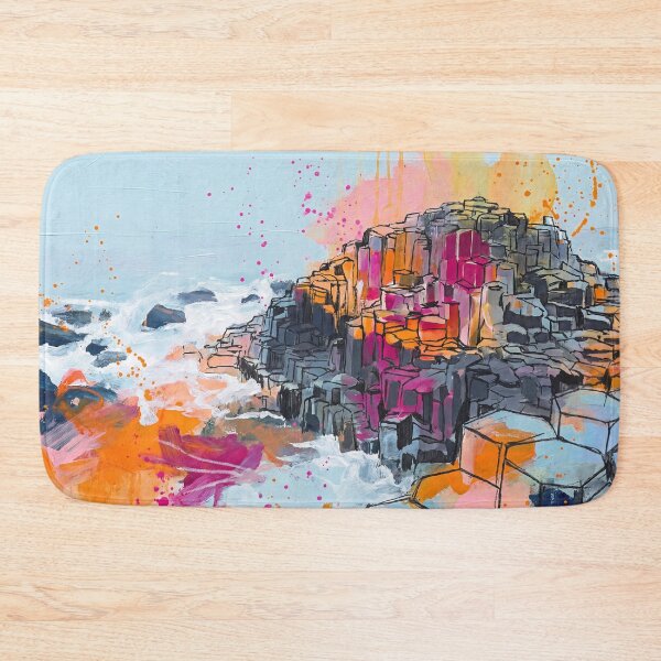 Item preview, Abstract Colourful Giant’s Causeway Painting – Northern Ireland Art Print designed and sold by Printpix.