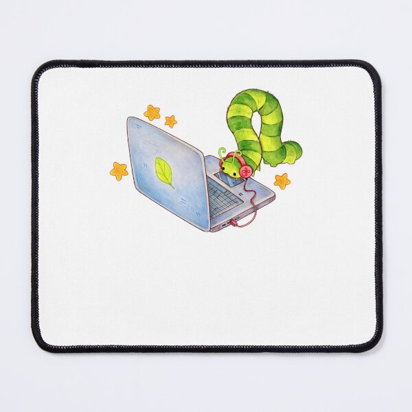 Item preview, Caterpillar Using Laptop designed and sold by krystalRomanart.