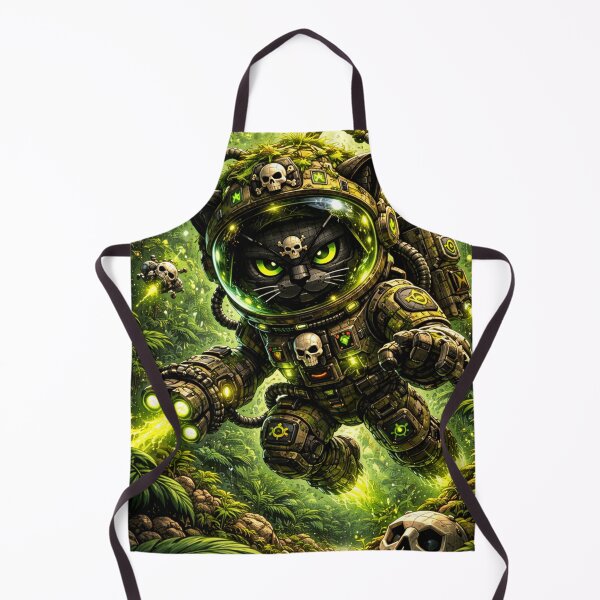 Item preview, “Neon Jungle Guardian Cat” designed and sold by FontheadArt.