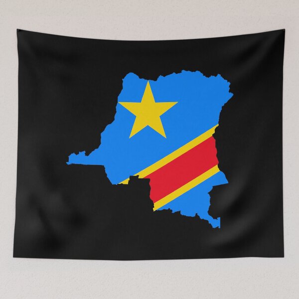 Item preview, Flag map of the Congo designed and sold by DreamBrushy.