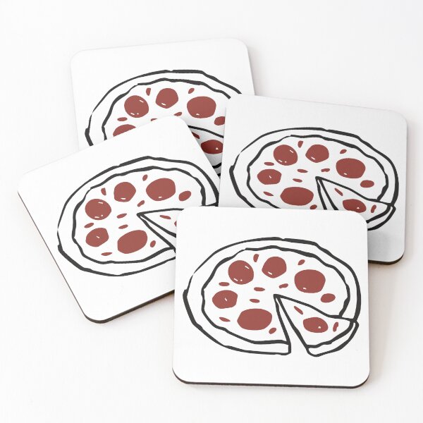 Item preview, Italian Pizza Doodle – Black Line Art Illustration designed and sold by EmeraldeaArt.
