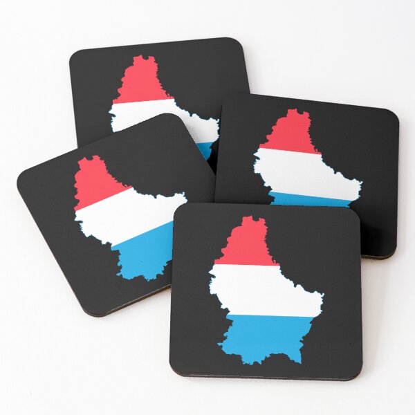 Item preview, Flag Map of Luxembourg  designed and sold by DreamBrushy.