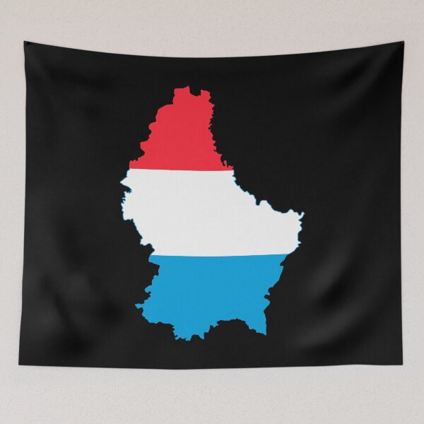 Item preview, Flag Map of Luxembourg  designed and sold by DreamBrushy.