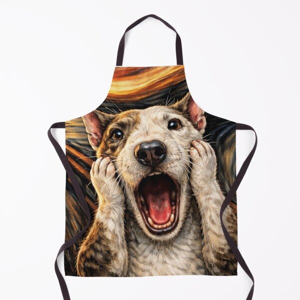 Item preview, Bull Terrier Panic - The Scream designed and sold by Blackberry Hill Design Co..