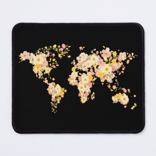 Item preview, Botanical World map designed and sold by Sarcastic designs.