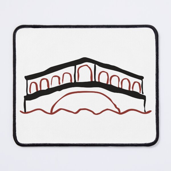 Item preview, Iconic Venice Bridge Doodle – Simple Line Art Illustration designed and sold by EmeraldeaArt.