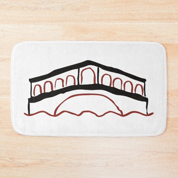 Item preview, Iconic Venice Bridge Doodle – Simple Line Art Illustration designed and sold by EmeraldeaArt.