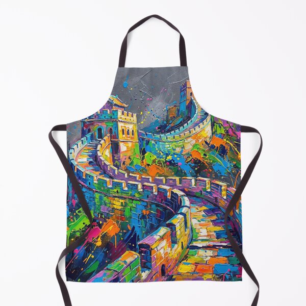 Item preview, Abstract Colourful Great Wall of China Painting designed and sold by Printpix.