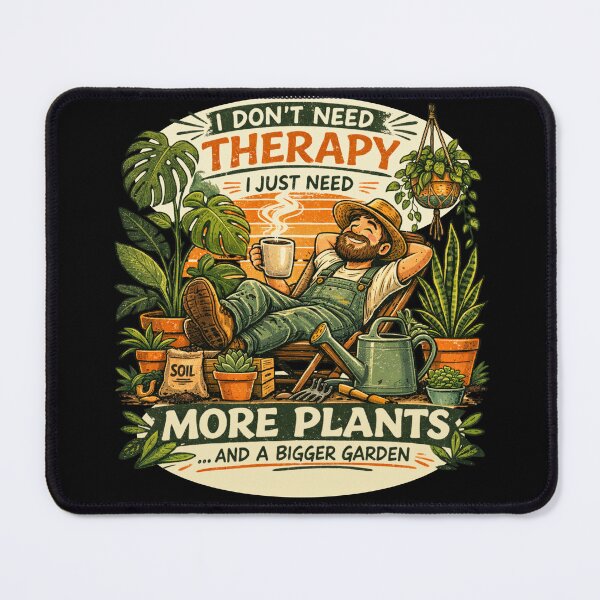 Item preview, I Don't Need Therapy I Just Need More Plants Retro designed and sold by VeroChaos.