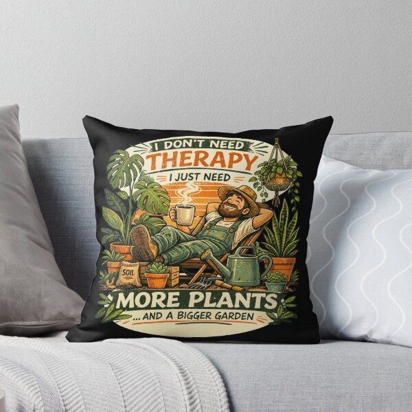 Item preview, I Don't Need Therapy I Just Need More Plants Retro designed and sold by VeroChaos.