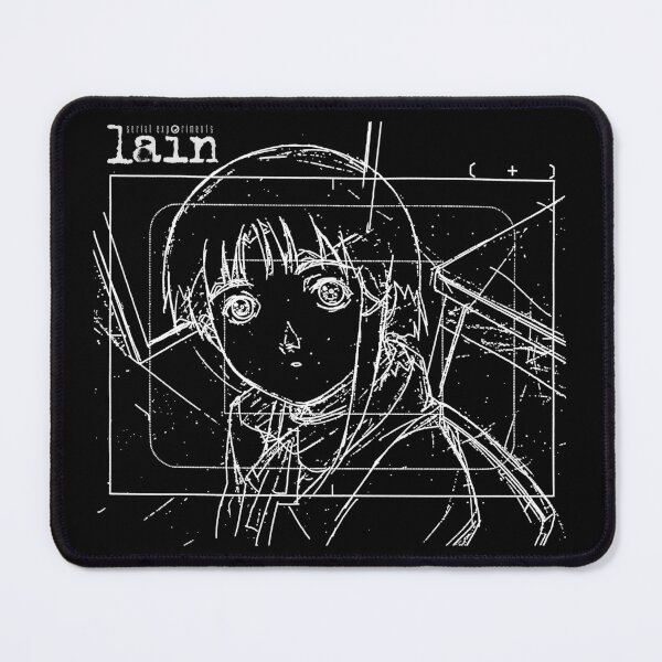 Item preview, Lain Iwakura Sketch 002 - White on Black designed and sold by R-A Designs.