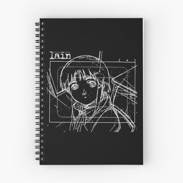 Item preview, Lain Iwakura Sketch 002 - White on Black designed and sold by R-A Designs.