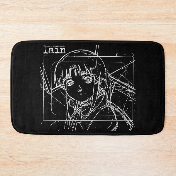 Item preview, Lain Iwakura Sketch 002 - White on Black designed and sold by R-A Designs.