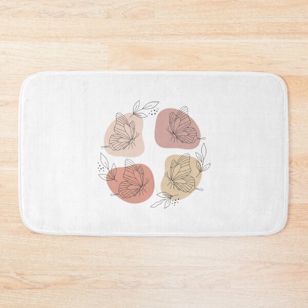 Item preview, Minimalist illustration of butterflies and leaves designed and sold by Unsololugar.