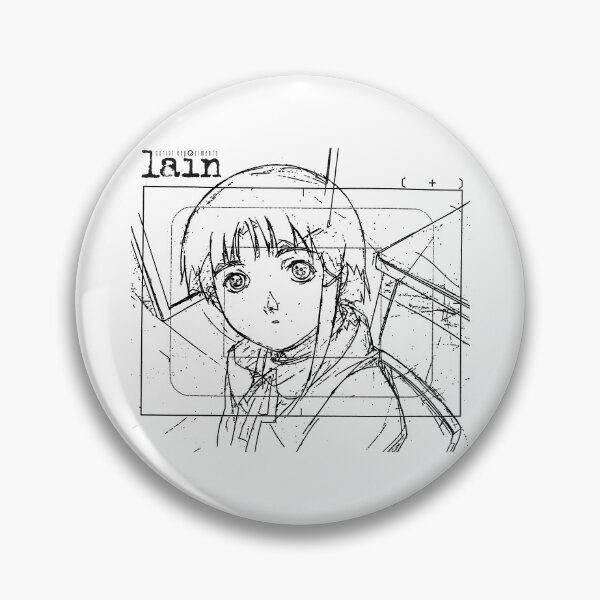 Item preview, Lain Iwakura Sketch 002 - Black on White designed and sold by R-A Designs.