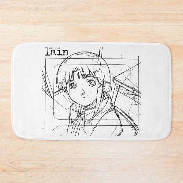 Item preview, Lain Iwakura Sketch 002 - Black on White designed and sold by R-A Designs.