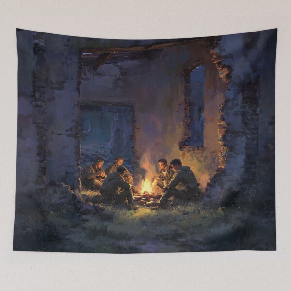 Item preview, Soldiers Resting Before Dawn designed and sold by Rtymer.