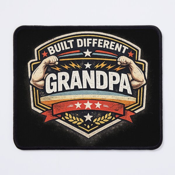 Item preview, Built Different Grandpa Shirt – Funny Cool Grandpa Gift Tee, Strong Grandpa Humor, Father’s Day Grandpa Shirt designed and sold by TKOprintdesigns.