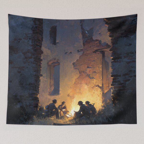Item preview, Soldiers Resting Before Dawn designed and sold by Rtymer.