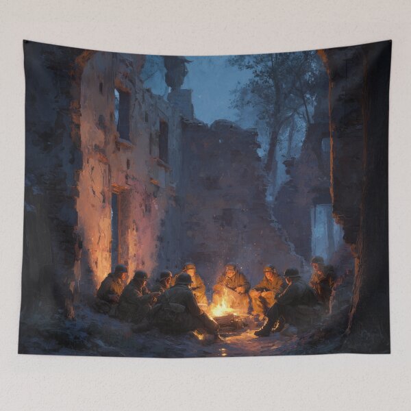 Item preview, Soldiers Resting Before Dawn designed and sold by Rtymer.