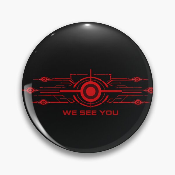 Item preview, WE SEE YOU – AI Surveillance Eye Cyberpunk Minimal T-Shirt designed and sold by ZEBBEDE - Minimal Streetwear .