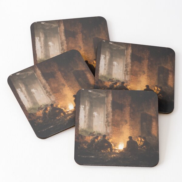 Item preview, Soldiers Resting Before Dawn designed and sold by Rtymer.
