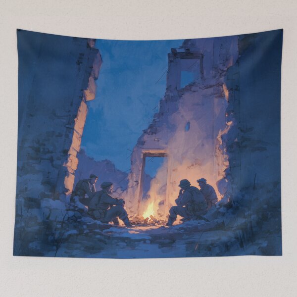Item preview, Soldiers Resting Before Dawn designed and sold by Rtymer.
