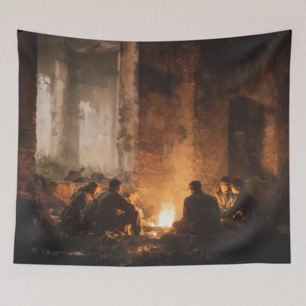 Item preview, Soldiers Resting Before Dawn designed and sold by Rtymer.