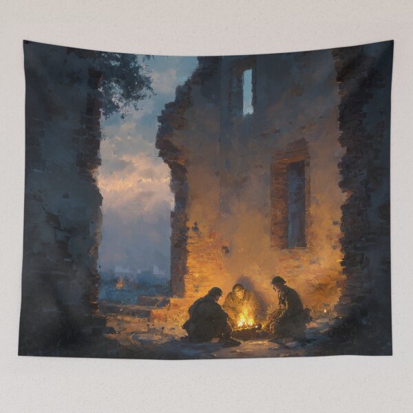 Item preview, Soldiers Resting Before Dawn designed and sold by Rtymer.
