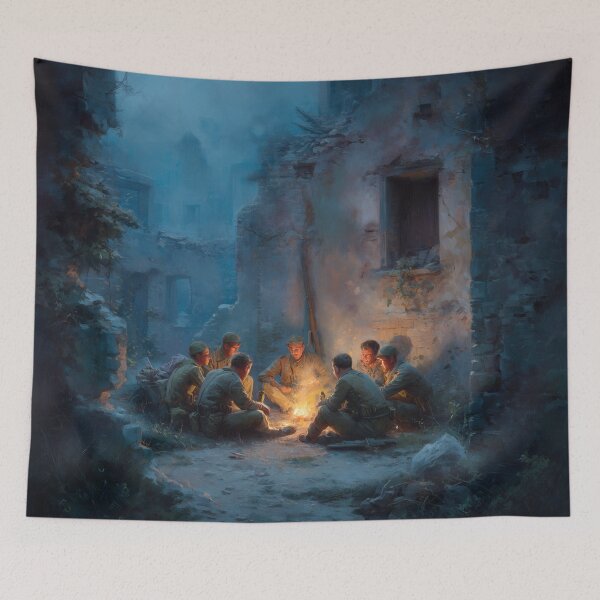 Item preview, Soldiers Resting Before Dawn designed and sold by Rtymer.