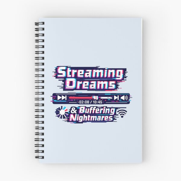 Item preview, Streaming Dreams & Buffering Nightmares | Glitch Media Player Tech Humor designed and sold by PopCulturePixel.