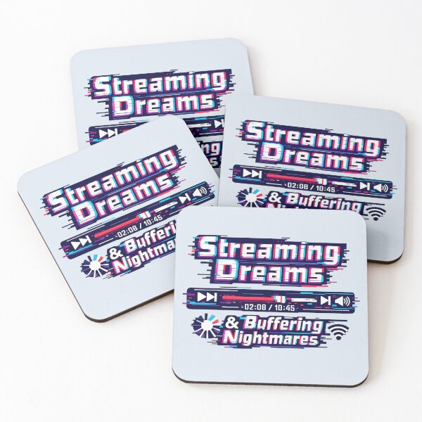Item preview, Streaming Dreams & Buffering Nightmares | Glitch Media Player Tech Humor designed and sold by PopCulturePixel.