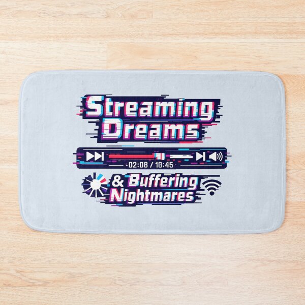 Item preview, Streaming Dreams & Buffering Nightmares | Glitch Media Player Tech Humor designed and sold by PopCulturePixel.