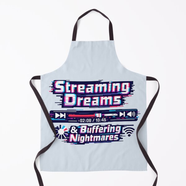 Item preview, Streaming Dreams & Buffering Nightmares | Glitch Media Player Tech Humor designed and sold by PopCulturePixel.