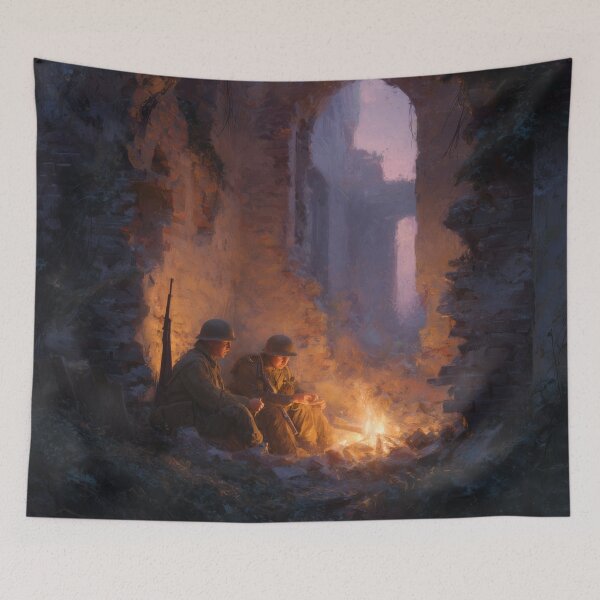 Item preview, Soldiers Resting Before Dawn designed and sold by Rtymer.