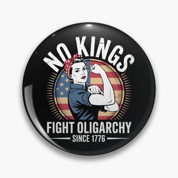 Item preview, No Kings Fight Oligarchy designed and sold by Lina Caro.