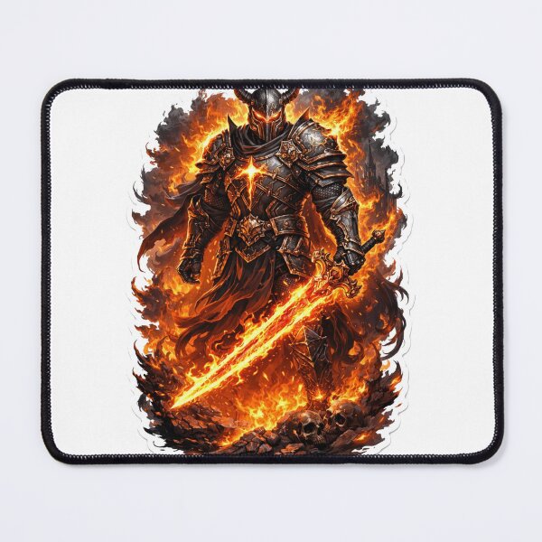 Item preview, Infernal Flame Knight Warrior Sticker designed and sold by Mystic Wild Studio.