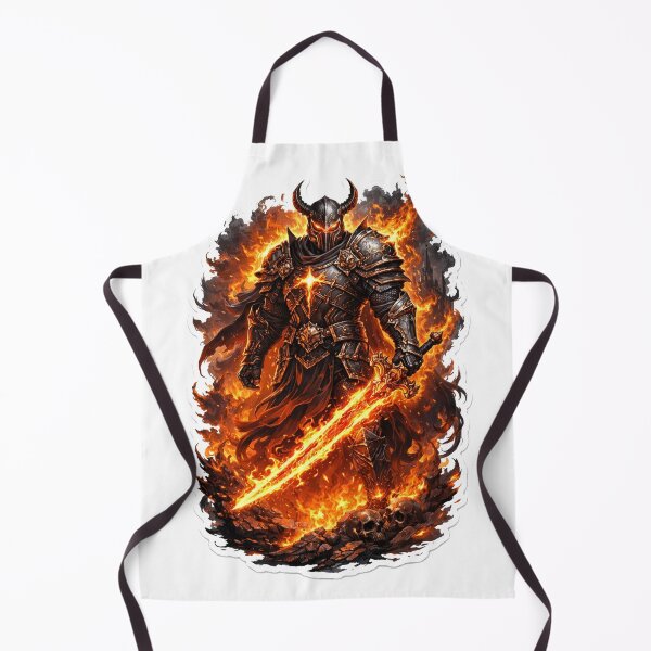 Item preview, Infernal Flame Knight Warrior Sticker designed and sold by Mystic Wild Studio.