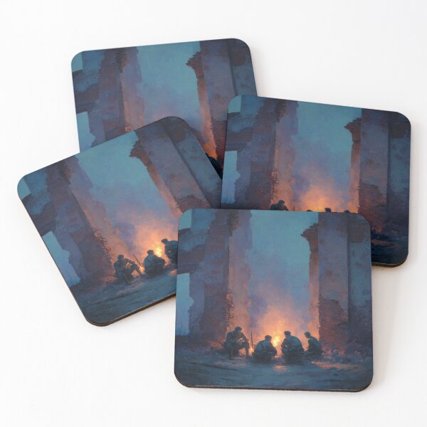 Item preview, Soldiers Resting Before Dawn designed and sold by Rtymer.