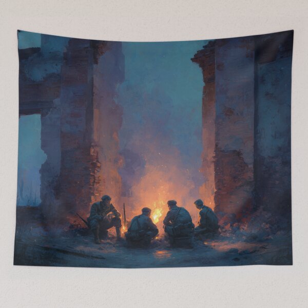 Item preview, Soldiers Resting Before Dawn designed and sold by Rtymer.