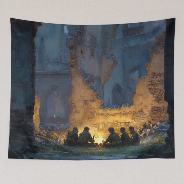 Item preview, Soldiers Resting Before Dawn designed and sold by Rtymer.