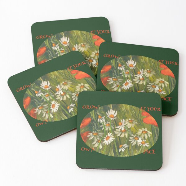 Item preview, Grow At Your Own Pace - Vibrant Daisy Flower Ellipse designed and sold by JurateArt-DK.