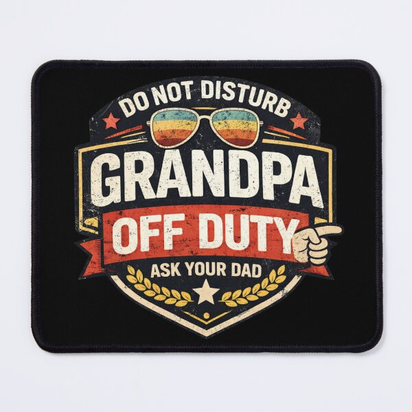 Item preview, Grandpa Off Duty Shirt – Funny Grandpa Tee, Do Not Disturb Grandpa, Cool Grandpa Humor Gift designed and sold by TKOprintdesigns.