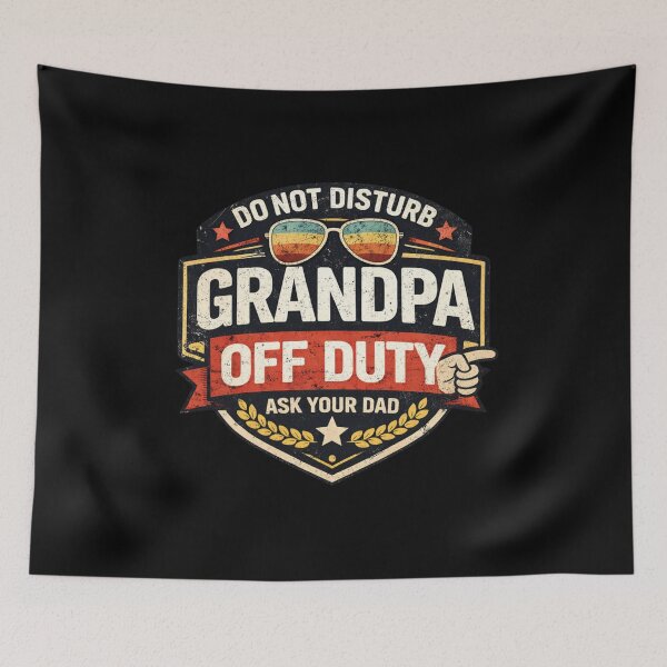 Item preview, Grandpa Off Duty Shirt – Funny Grandpa Tee, Do Not Disturb Grandpa, Cool Grandpa Humor Gift designed and sold by TKOprintdesigns.