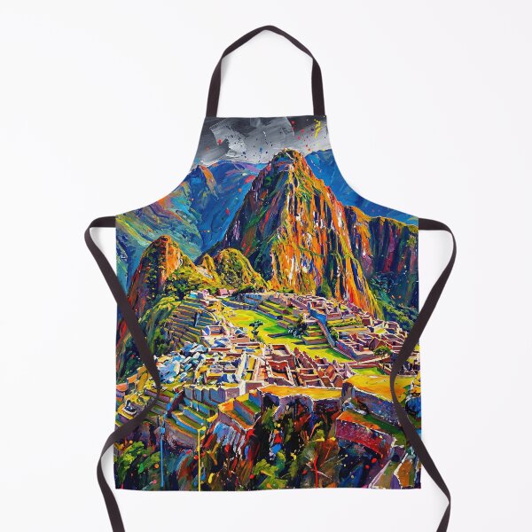 Item preview, Abstract Colorful Machu Picchu Painting designed and sold by Printpix.