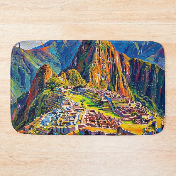 Item preview, Abstract Colorful Machu Picchu Painting designed and sold by Printpix.